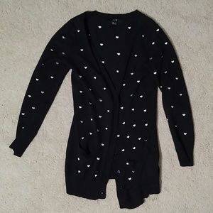 Forever 21 heart cardigan